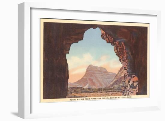 Mt. Wilbur from Ptarmigan Tunnel, Glacier Park, Montana-null-Framed Art Print