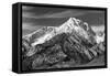 Mt Williamson I BW-Douglas Taylor-Framed Stretched Canvas