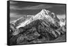 Mt Williamson I BW-Douglas Taylor-Framed Stretched Canvas