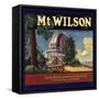 Mt Wilson Brand - Lamanda Park, California - Citrus Crate Label-Lantern Press-Framed Stretched Canvas