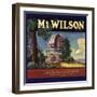 Mt Wilson Brand - Lamanda Park, California - Citrus Crate Label-Lantern Press-Framed Art Print