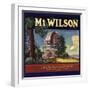 Mt Wilson Brand - Lamanda Park, California - Citrus Crate Label-Lantern Press-Framed Art Print