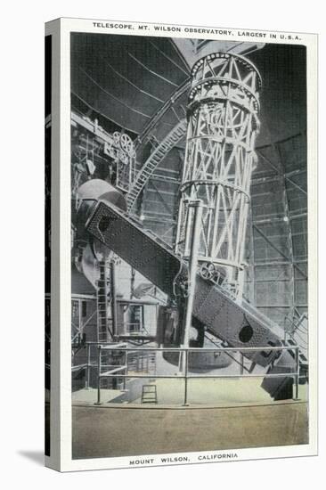 Mt. Wilson, California - Interior View of the Mt. Wilson Observatory-Lantern Press-Stretched Canvas