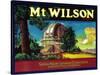 Mt. Wilson Orange Label - Lamanda Park, CA-Lantern Press-Stretched Canvas