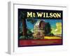 Mt. Wilson Orange Label - Lamanda Park, CA-Lantern Press-Framed Art Print