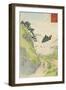 Mt. Yoshino, Cherry Blossoms or Yoshino yama from Sketches of Famous Places in Japan, 1897-Kobayashi Kiyochika-Framed Giclee Print