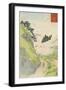 Mt. Yoshino, Cherry Blossoms or Yoshino yama from Sketches of Famous Places in Japan, 1897-Kobayashi Kiyochika-Framed Giclee Print