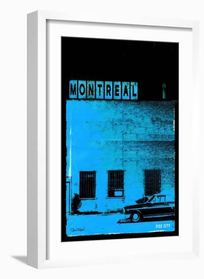 MTL Vice City - Blue-Pascal Normand-Framed Art Print