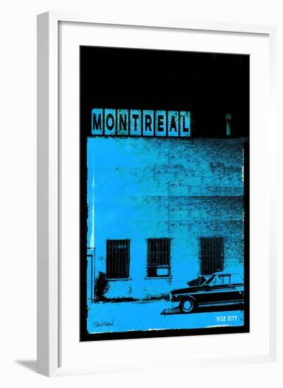 MTL Vice City - Blue-Pascal Normand-Framed Art Print