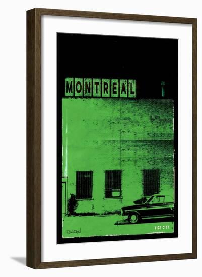 MTL Vice City - Green-Pascal Normand-Framed Art Print