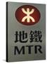 Mtr Sign, Hong Kong's Mass Transit Railway System, Hong Kong, China-Amanda Hall-Stretched Canvas