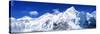Mts Everest and Nuptse Sagamartha National Park Nepal-null-Stretched Canvas