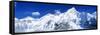 Mts Everest and Nuptse Sagamartha National Park Nepal-null-Framed Stretched Canvas