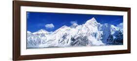 Mts Everest and Nuptse Sagamartha National Park Nepal-null-Framed Photographic Print