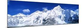 Mts Everest and Nuptse Sagamartha National Park Nepal-null-Mounted Photographic Print