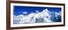 Mts Everest and Nuptse Sagamartha National Park Nepal-null-Framed Photographic Print