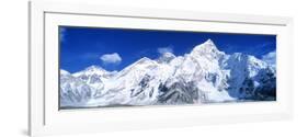 Mts Everest and Nuptse Sagamartha National Park Nepal-null-Framed Photographic Print