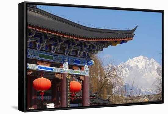 Mu Family Residence, City of Lijiang, UNESCO World Heritage Site, Yunnan, China, Asia-Bruno Morandi-Framed Stretched Canvas