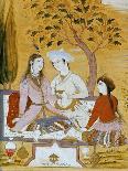 Amorous Couple and a Servant, 1696-Mu'in Musavvir-Laminated Giclee Print