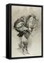 Mubarek the Arabian Chief-Frederic Remington-Framed Stretched Canvas