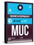 MUC Munich Luggage Tag 1-NaxArt-Stretched Canvas