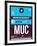 MUC Munich Luggage Tag 1-NaxArt-Framed Art Print