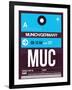 MUC Munich Luggage Tag 1-NaxArt-Framed Art Print