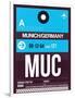 MUC Munich Luggage Tag 1-NaxArt-Framed Art Print