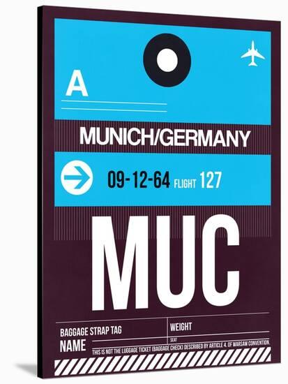 MUC Munich Luggage Tag 1-NaxArt-Stretched Canvas