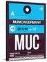 MUC Munich Luggage Tag 1-NaxArt-Stretched Canvas