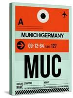 MUC Munich Luggage Tag 2-NaxArt-Stretched Canvas