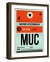 MUC Munich Luggage Tag 2-NaxArt-Framed Art Print