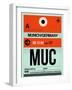 MUC Munich Luggage Tag 2-NaxArt-Framed Art Print