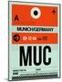 MUC Munich Luggage Tag 2-NaxArt-Mounted Art Print