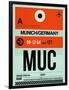 MUC Munich Luggage Tag 2-NaxArt-Framed Art Print