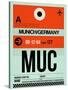 MUC Munich Luggage Tag 2-NaxArt-Stretched Canvas