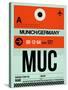 MUC Munich Luggage Tag 2-NaxArt-Stretched Canvas