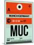 MUC Munich Luggage Tag 2-NaxArt-Mounted Art Print