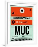 MUC Munich Luggage Tag 2-NaxArt-Framed Art Print