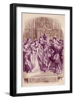 Much Ado about Nothing by William Shakaespeare-John Gilbert-Framed Giclee Print