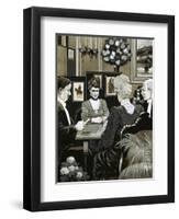 Much Time Was Passed During Country House Parties Playing Bridge-Richard Hook-Framed Giclee Print