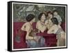 Much to His Distress Gulliver is Admired by the Ladies of the Country-Charles Wilda-Framed Stretched Canvas