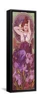 Mucha Amethyst-null-Framed Stretched Canvas