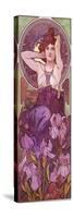 Mucha Amethyst-null-Stretched Canvas