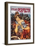 Mucha: Bicycle Ad, 1897-Alphonse Mucha-Framed Giclee Print