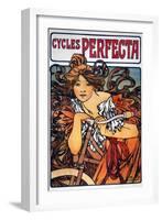 Mucha: Bicycle Ad, 1897-Alphonse Mucha-Framed Giclee Print