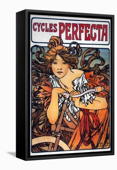 Mucha: Bicycle Ad, 1897-Alphonse Mucha-Framed Stretched Canvas