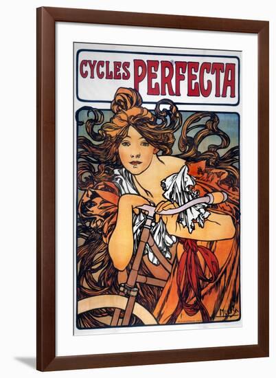 Mucha: Bicycle Ad, 1897-Alphonse Mucha-Framed Giclee Print