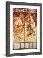 Mucha Chocolat Panels-null-Framed Giclee Print