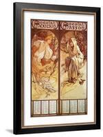 Mucha Chocolat Panels-null-Framed Giclee Print